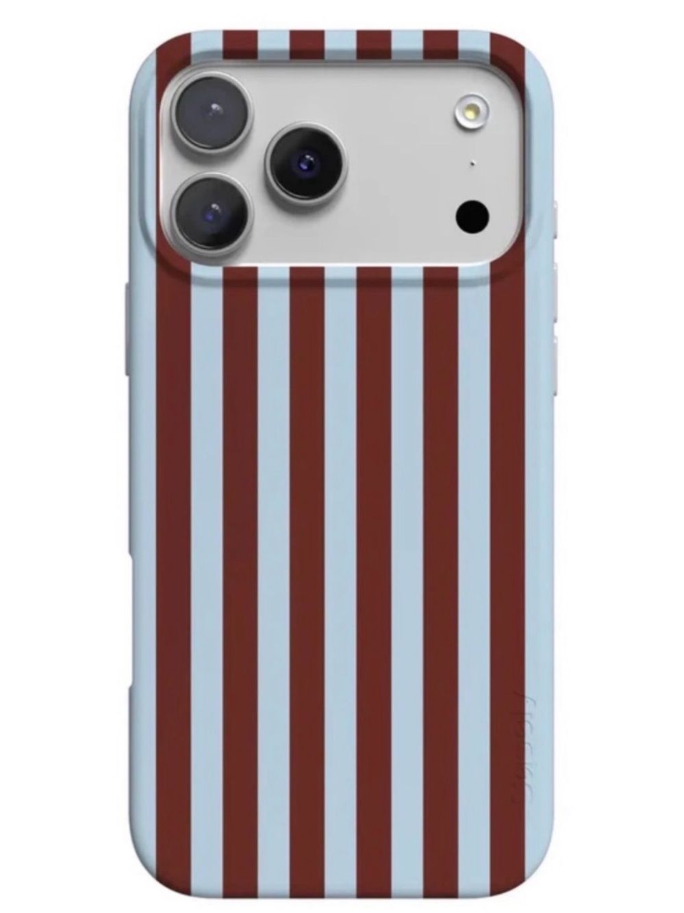 Sunday in Brooklyn Stripes Light Blue & Brown iPhone 7 Pro Max case NWT unopened